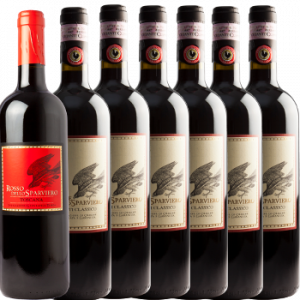 6 Bottiglie di Chianti + Rosso Montepulciano - Casale dello Sparviero - Vino Toscana
